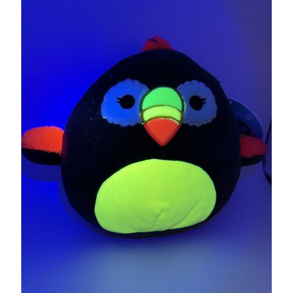 Squishmallow Official Kellytoy Plush Black Light Tito the Tucan 8" NWT